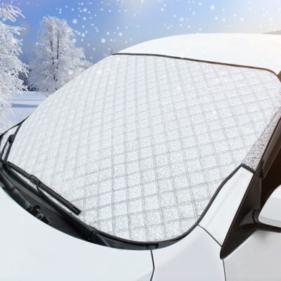 Car snow block front windshield antifreeze cover winter front gear snowboard windshield snow cover frost guard - Image 5