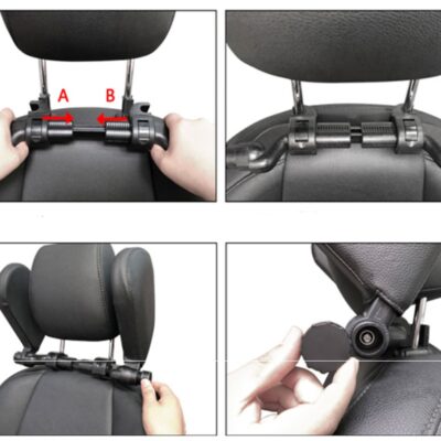 Car headrest pillow Sleep Adjustable Side Car Soft Travel Seat Headrest Auto Leather Support Neck Pillow Cushion car accessories - Image 7