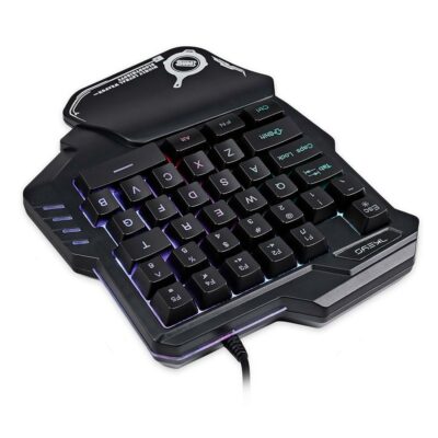 One-Handed Mechanical Gaming Keyboard RGB Backlit Portable Mini Gaming Keypad Game Controller - Image 5