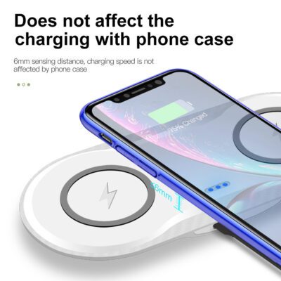 Wireless Charger Dual Mobile Phone Charger - Image 5