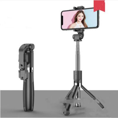 Compatible with Apple, Tripod Selfie Stick Mobile Universal Live Triangle Bracket One Bluetooth Selfie Artifact - Image 9