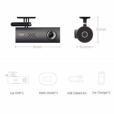 Car Dash Smart WiFi DVR 130 Degree Wireless Cam 1080P FHD Night Version G-Sensor Driving Recorder - Image 3