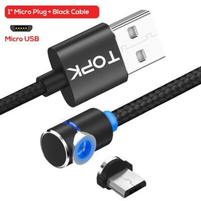 Magnetic Cable Micro Usb Cable 360 Degree Rotate Magnetic Charge Phone Charging Cord Wire - Image 2