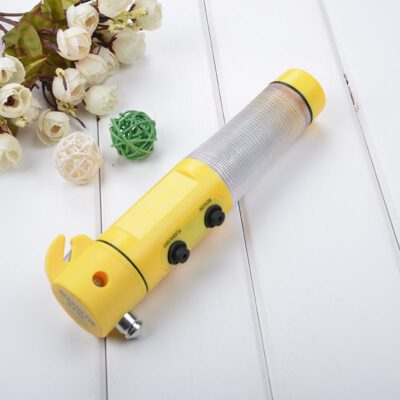 Car Auto LED Torch Flashlight Emergency Safety Hammer Belt Cutter Escape Tools - Imagen 2