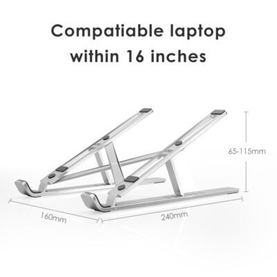 Laptop stand cooling portable adjustable stand - Image 2