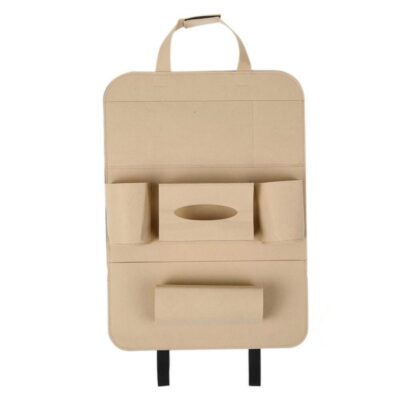 Auto Car Backseat Organizer Car-Styling Holder Multi-Pocket Seat Wool Felt Storage Multifunction Vehicle Accessories Bag - Imagen 5