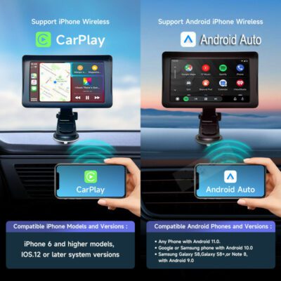 7 IPS Car Smart Screen Wireless Carplay Auto Mobile Phone Projection Screen Navigation - Image 4