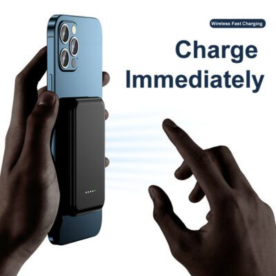 Mini Magnetic Power Bank 5000mAh Wireless - Image 5