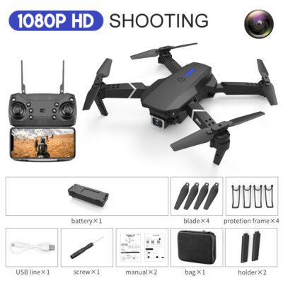 E88 Drone Aerial Photography HD 4K Dual Camera Remote Control Airplane Toy - Imagen 4