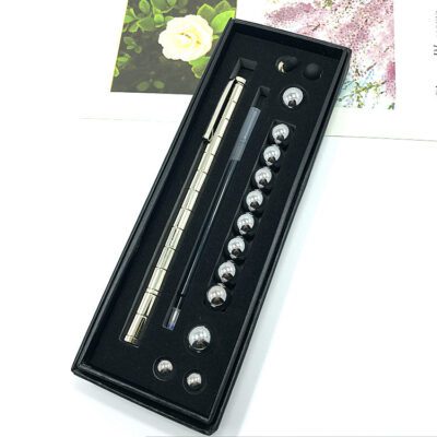 Stress Reducer Relief Toys Gift Box funny black golden kits Fidget magnetic polar pen with stylus ball pen - Image 9