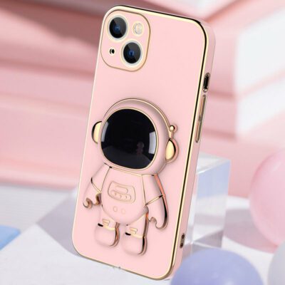 3D Astronaut Phone Case Anti-Drop Electroplating Bracket - Image 4