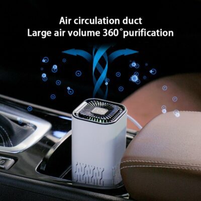 Car Air Purifier Portable Negative Ion Generator Remove Formaldehyde Dust Smoke Air Freshen Washer For Home Car - Imagen 4