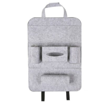 Auto Car Backseat Organizer Car-Styling Holder Multi-Pocket Seat Wool Felt Storage Multifunction Vehicle Accessories Bag - Imagen 10