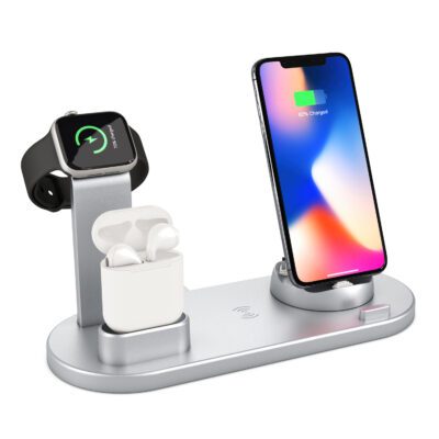 Wireless Charger 4 In 1 Charging Station For AppleIWatch Series 8 7 I-Phone 15 14 13 12 Pro Airpods Pro 3 2 Charging Stand Dock - Image 3