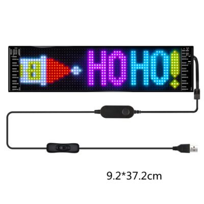 Programmable Car LED Sign LED Full-color Advertising Screen Ultra-thin Display Screen Custom Text Pattern Animation Display Car - Image 10