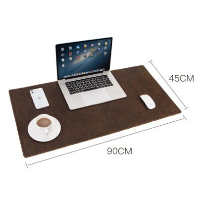 Extra large non-slip desktop computer desk leather pad - Imagen 4