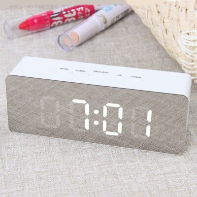 Digital LED multi-function mirror clock - Image 2