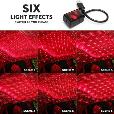 Star Light Projector Party Lights USB LED Light Interior Lighting LED Interior Car Lights Starry Sky Galaxy Night Lights - Image 5