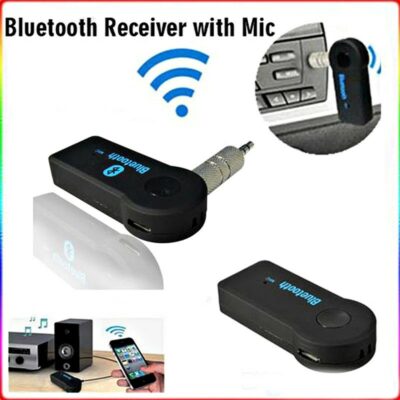 Handfree Car Bluetooth Music Receiver Universal 3.5mm Streaming A2DP Wireless Auto AUX Audio Adapter With Mic For Phone MP3 - Imagen 2