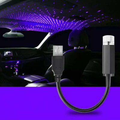 Car LED Starry Sky Night Light USB Powered Galaxy Star Projector Lamp For Car Roof Room Ceiling Decor Plug And Play - Imagen 4