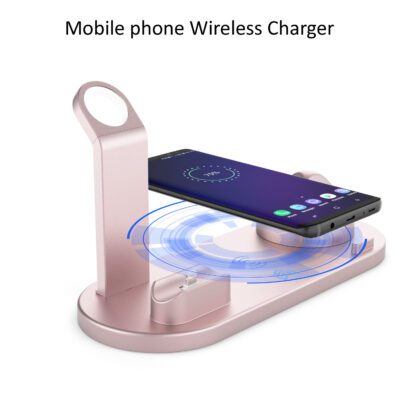 Wireless Charger 4 In 1 Charging Station For AppleIWatch Series 8 7 I-Phone 15 14 13 12 Pro Airpods Pro 3 2 Charging Stand Dock - Image 4