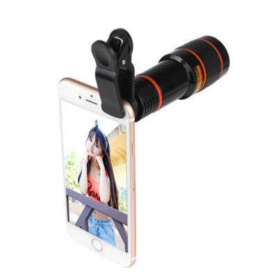 Zoom Mobile Phone Clip-On Retractable Telescope Camera Lens For  Galaxy S3 S4 S5 S6 S7 Edge Phone - Image 3