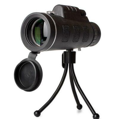 Compatible with Apple, Monocular Telescope Zoom Scope with Compass Phone Clip Tripod - Image 6