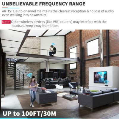 TV Wireless Headphones On-ear Bass Headphones - Imagen 4