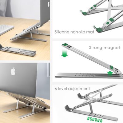 Laptop stand cooling portable adjustable stand - Image 6