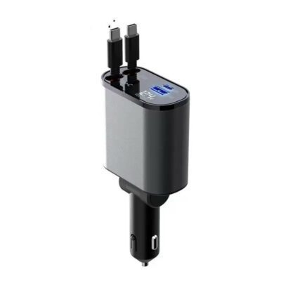 Metal Car Charger 100W Super Fast Charging Car Cigarette Lighter USB And TYPE-C Adapter - Imagen 7