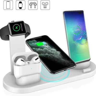 Wireless Charger 4 In 1 Charging Station For AppleIWatch Series 8 7 I-Phone 15 14 13 12 Pro Airpods Pro 3 2 Charging Stand Dock - Image 2