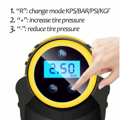 Automatic Portable Handheld Digital LED Smart Car Air Compressor Pump - Imagen 7