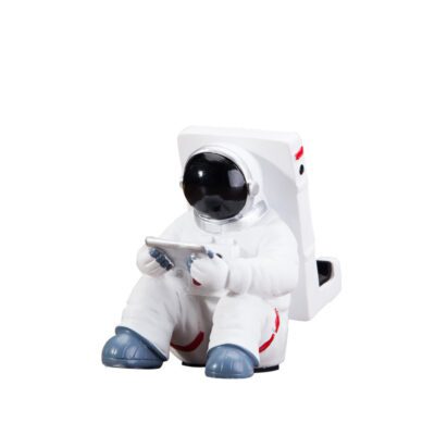 Simple Astronaut Mobile Phone Stand Student Desktop Holder Cute Spaceman Cell Phone Holder Creative Gift Small Desk Decoration - Image 2