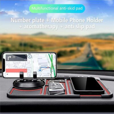 Non-Slip Car Phone Pad For 4-in-1 Car Parking Number Card Anti-Slip Mat Auto Phone Holder Sticky Anti Slide Dash Phone Mount - Image 2