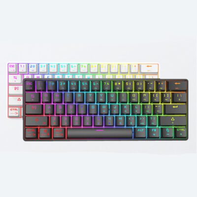 Wireless Bluetooth Keyboard Colorful PBT Keycaps Mechanical Keyboard - Image 2