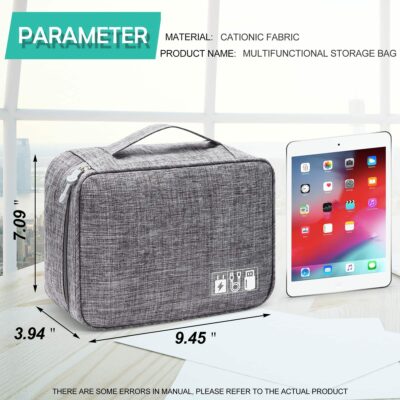 Electronics Organizer Travel Cable Organizer Bag Waterproof Portable Digital Storage Bag Electronic Accessories Case Cable Charger Organizer Case - Image 8