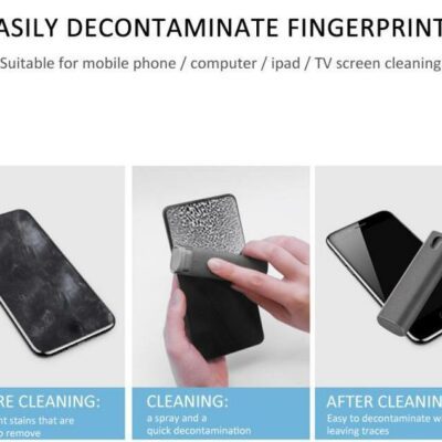 2 In 1 Phone Computer Screen Cleaner Kit For Screen Dust Removal Microfiber Cloth Set - Image 5