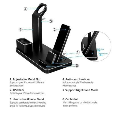 4 IN 1 AIRPODS CHARGING DOCK HOLDER - Image 4