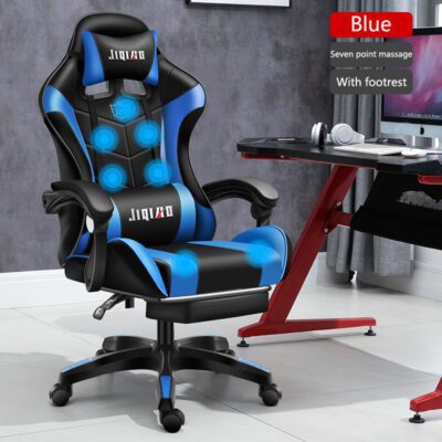 Men's Computer Home Comfort Ergonomic Dormitory Gaming Seat Swivel Chair - Imagen 5