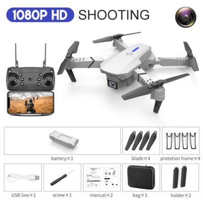 E88 Drone Aerial Photography HD 4K Dual Camera Remote Control Airplane Toy - Imagen 3