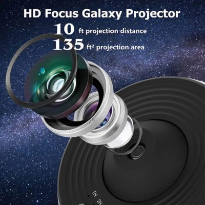 Night Light Galaxy Projector Starry Sky Projector 360 Rotate Planetarium Lamp For Kids Bedroom Valentines Day Gift Wedding Deco - Image 7