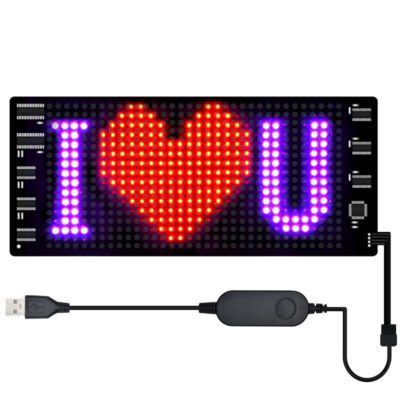 Programmable Car LED Sign LED Full-color Advertising Screen Ultra-thin Display Screen Custom Text Pattern Animation Display Car - Image 3