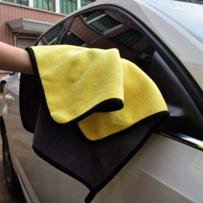 Two-color Couble-sided Car Dual-use Cleaning Car Wash Towel - Image 5