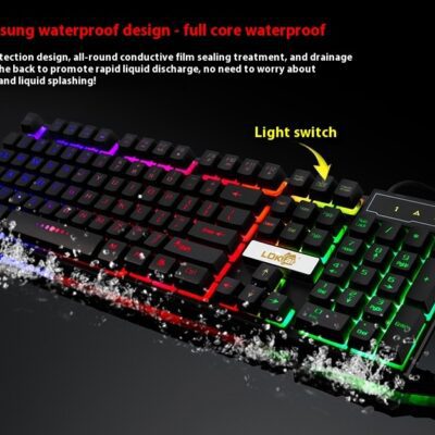 Industry gaming keyboard glowing usb cable gaming keyboard - Image 3