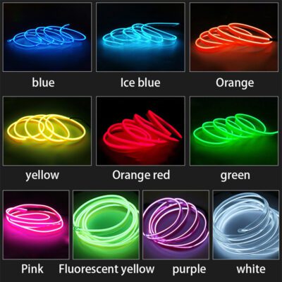 Car Led Strip Light For Neon Party Decoration Light Bicycle Dance Lamp 12V Waterproof USB Strips Lamps - Image 4