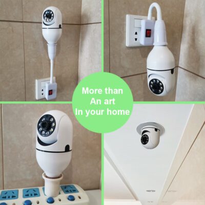 WiFi CAMERA 1080P Bulb 4X Zoom Camera E27 Home 5GWiFi Alarm Monitor - Image 3