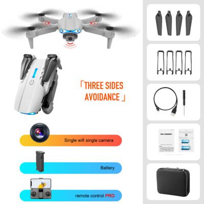 4K Dual Camera Remote Control Three-sided Obstacle Avoidance Drone - Image 6