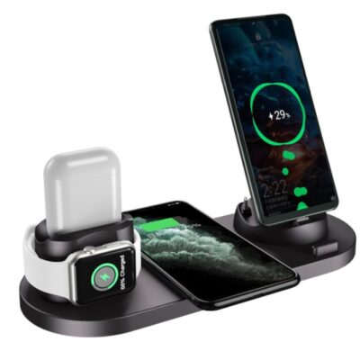 Wireless Charger For IPhone Fast Charger For Phone Fast Charging Pad For Phone Watch 6 In 1 Charging Dock Station - Image 8