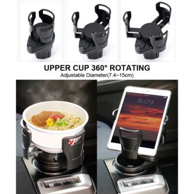 Foldable Car Cup Holder Drinking Bottle Holder Cup Stand Bracket Sunglasses Phone Organizer Stowing Tidying Car Styling - Imagen 3