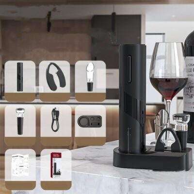 Electronic Bottle Opener Qier Plastic USB Rechargeable Wine Electric Electronic Bottle Opener - Image 10